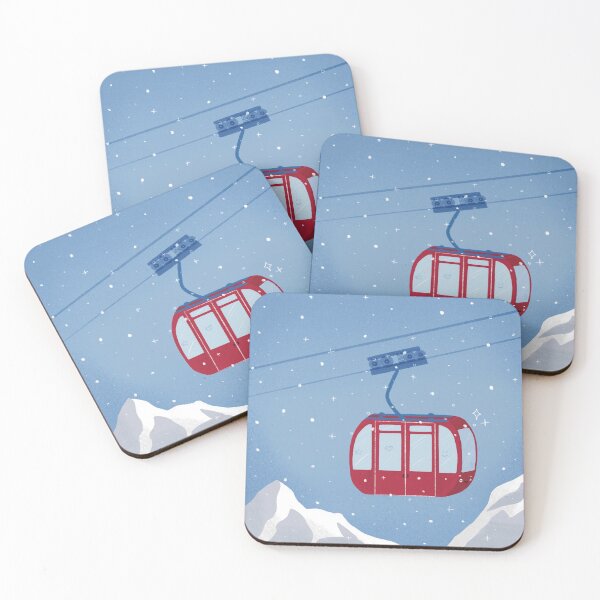 Item preview, Ski and Snowboard Chairlift, Ski Lift, Cable Car, Mountain Gondola designed and sold by SleepyLilSloth.