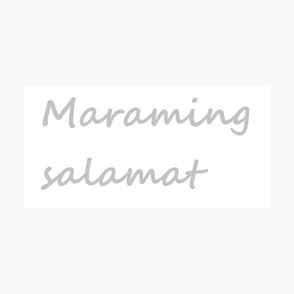 Item preview, " Maraming salamat " in Tagalog means " Thank you very much " in English designed and sold by PabloBSanchez.