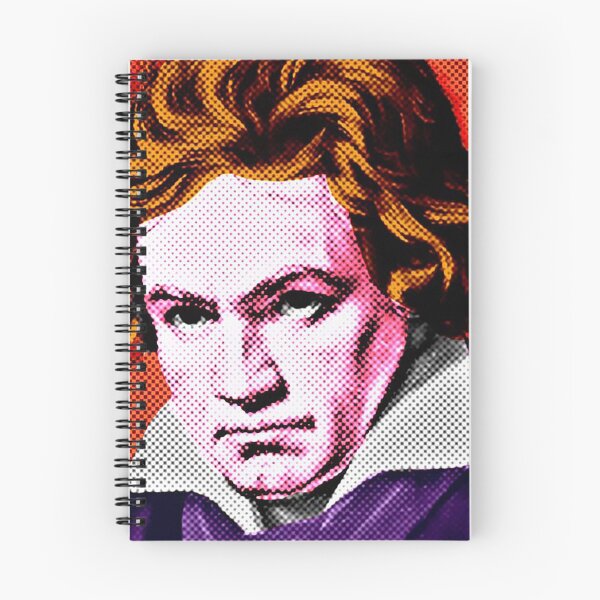 Item preview, Ludwig Van Beethoven Pop Art Portrait in Orange Background designed and sold by OnlyPopArt.