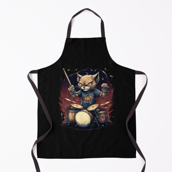 Item preview, A cat playing drums designed and sold by Akimatax ✯✯✯✯✯.