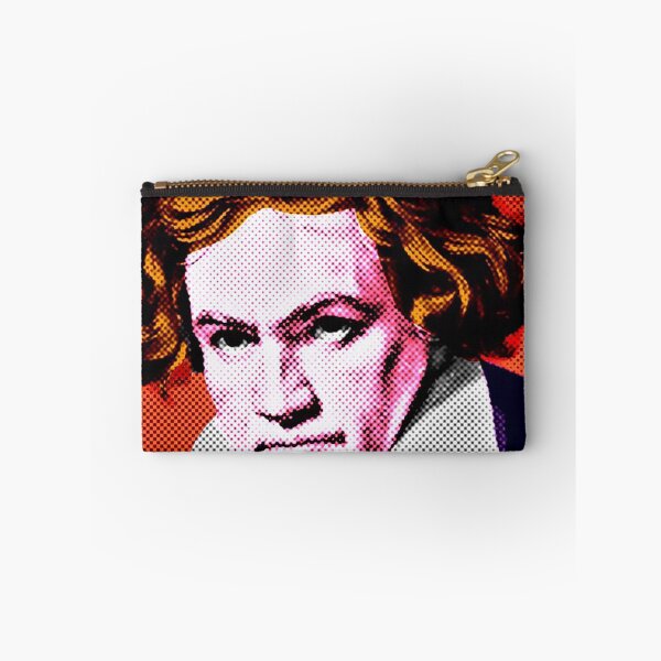 Item preview, Ludwig Van Beethoven Pop Art Portrait in Orange Background designed and sold by OnlyPopArt.
