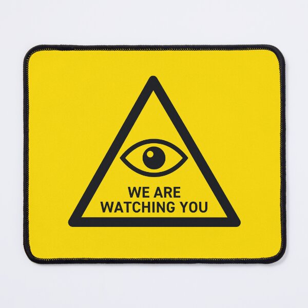 Item preview, We Are Watching You CCTV Surveillance Safety Warning Sign Triangle With Text designed and sold by VoodooCircus.