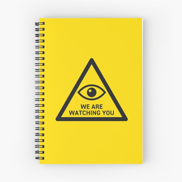 Item preview, We Are Watching You CCTV Surveillance Safety Warning Sign Triangle With Text designed and sold by VoodooCircus.