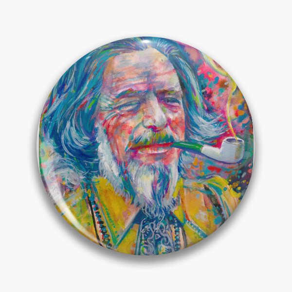 Item preview, ALAN WATTS watercolor portrait .16 designed and sold by lautir.