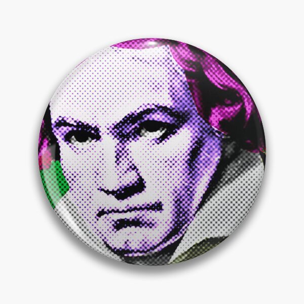 Item preview, Ludwig Van Beethoven Pop Art Portrait in Green Background designed and sold by OnlyPopArt.