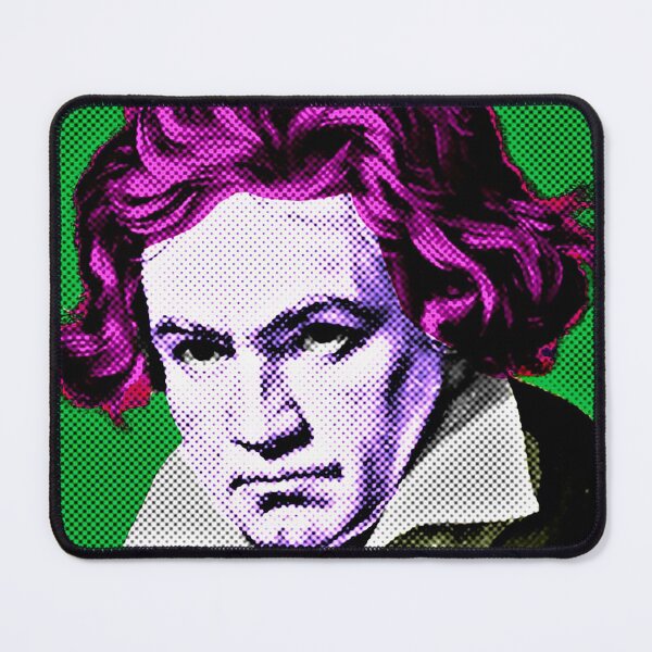 Item preview, Ludwig Van Beethoven Pop Art Portrait in Green Background designed and sold by OnlyPopArt.