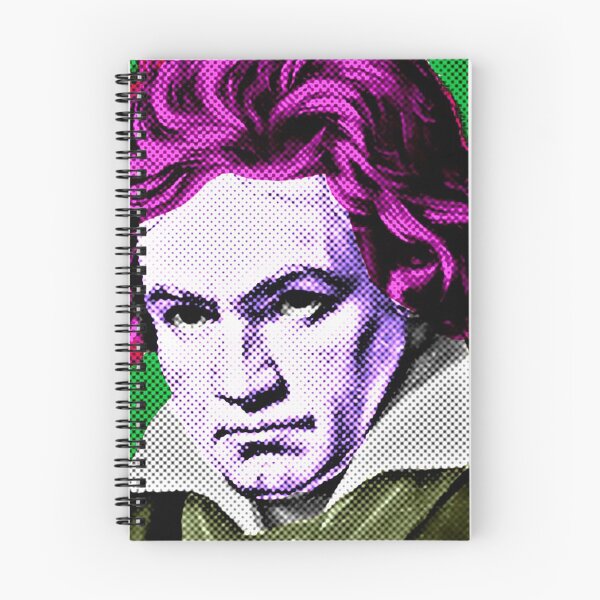 Item preview, Ludwig Van Beethoven Pop Art Portrait in Green Background designed and sold by OnlyPopArt.