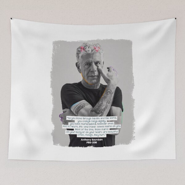 Item preview, Anthony Bourdain design with a quote designed and sold by dodographic.