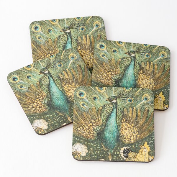 Item preview, Pauw Met Kippen Vintage Art designed and sold by brucebeckkk.
