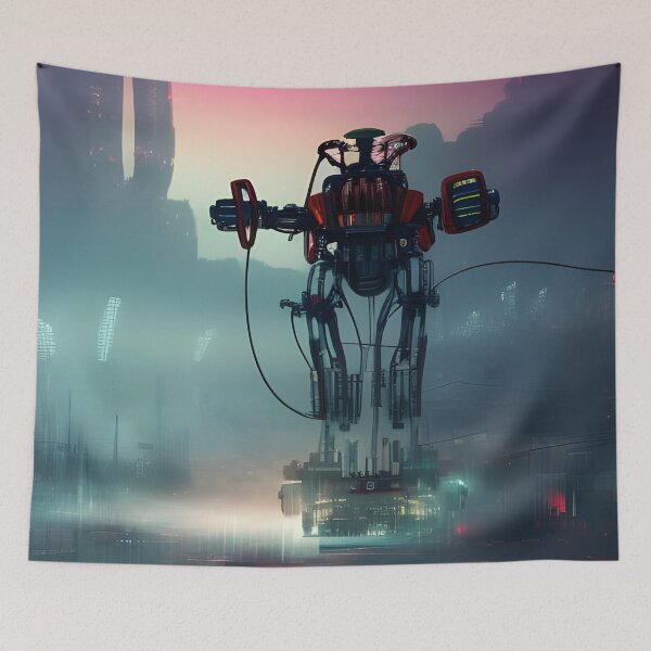 Item preview, Industrial Robot Cyber Punk designed and sold by Ink Art Design.