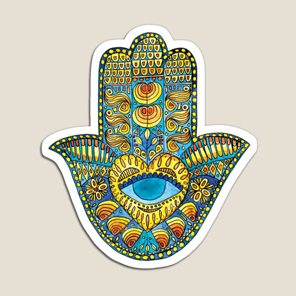 Item preview, Eye of the Heart Hamsa designed and sold by Divyam Chaya Bernstein.