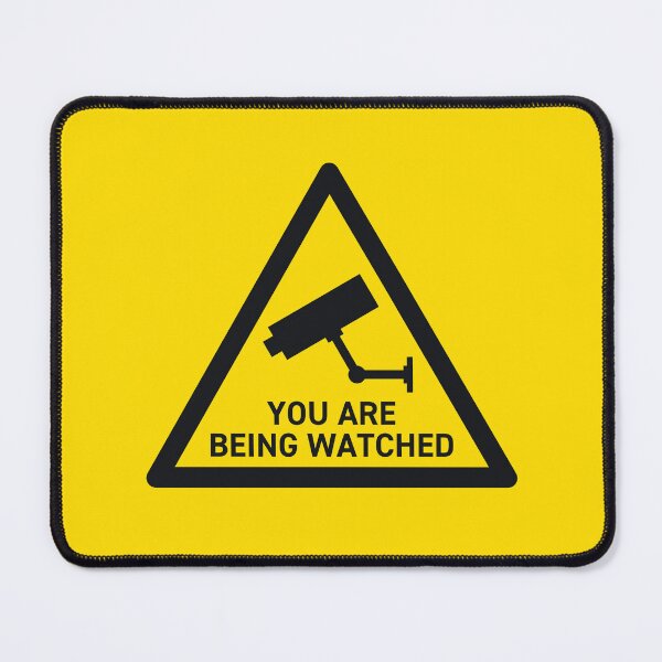 Item preview, You Are Being Watched CCTV Surveillance Safety Warning Sign Triangle With Text designed and sold by VoodooCircus.