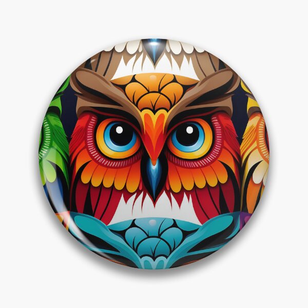 Item preview, Colorful bold owl pattern #2 designed and sold by Christolamber.