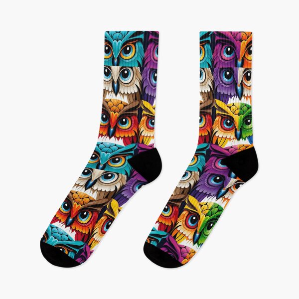 Item preview, Colorful bold owl pattern #2 designed and sold by Christolamber.