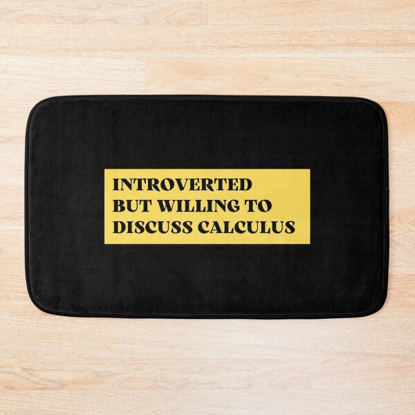 Item preview, introverted but willing to discuss calculus designed and sold by TomorrowQuotes.