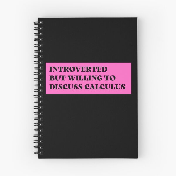 Item preview, introverted but willing to discuss calculus designed and sold by TomorrowQuotes.