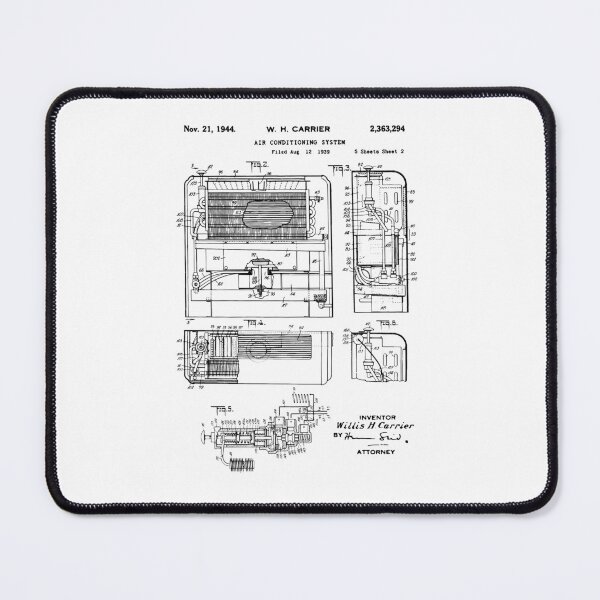 Item preview, Air Conditioner Patent 1939 AC technician gift designed and sold by anodyle.