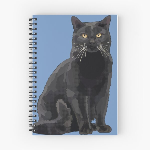 Item preview, Black Cat by BeeFoxTree, Sky Blue designed and sold by BeeFoxTree.