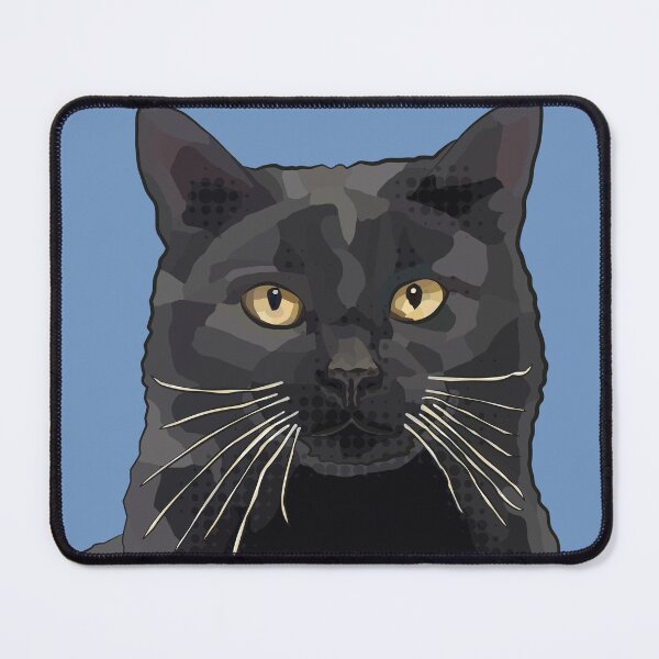 Item preview, Black Cat by BeeFoxTree, Sky Blue designed and sold by BeeFoxTree.