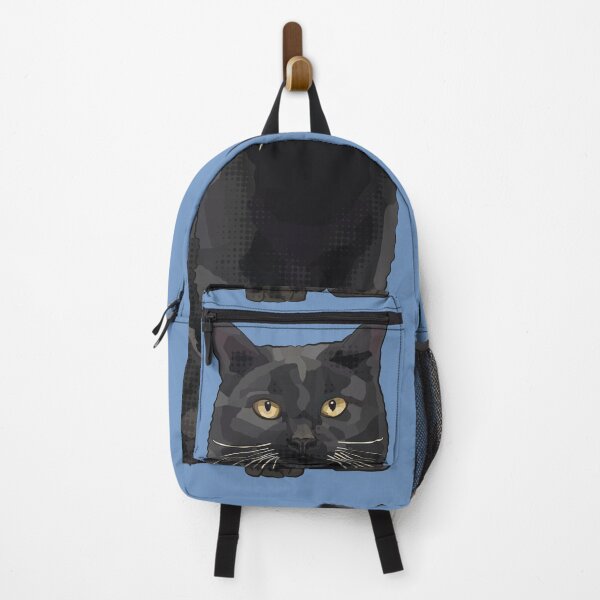 Item preview, Black Cat by BeeFoxTree, Sky Blue designed and sold by BeeFoxTree.