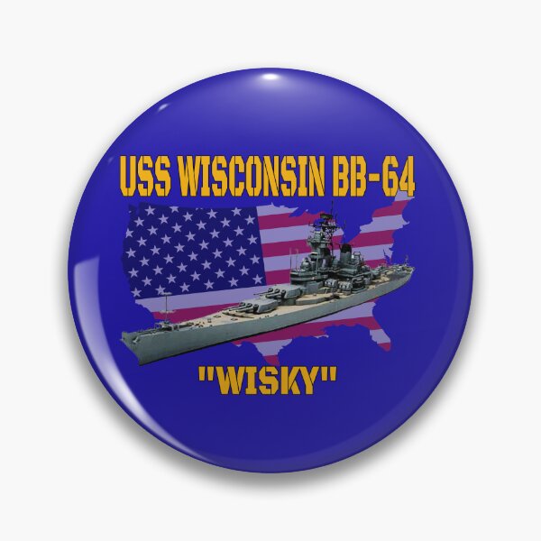 Item preview, Battleship USS Wisconsin BB-64 Veterans Day WW2 Warship designed and sold by ArtStudioKY.