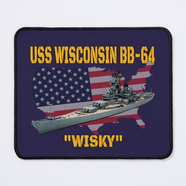 Item preview, Battleship USS Wisconsin BB-64 Veterans Day WW2 Warship designed and sold by ArtStudioKY.