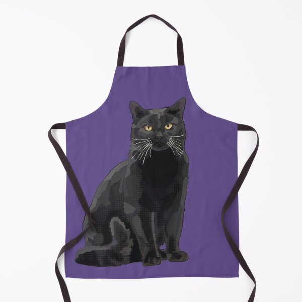 Item preview, Black Cat by BeeFoxTree, Ultraviolet ultra violet purple designed and sold by BeeFoxTree.