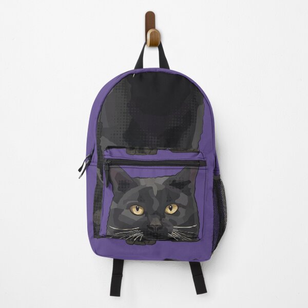 Item preview, Black Cat by BeeFoxTree, Ultraviolet ultra violet purple designed and sold by BeeFoxTree.
