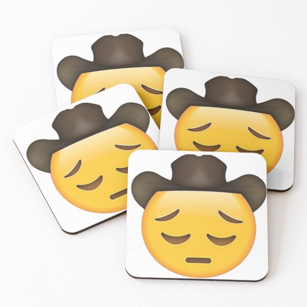 Item preview, Sad cowboy emoji designed and sold by DreamMeArt.