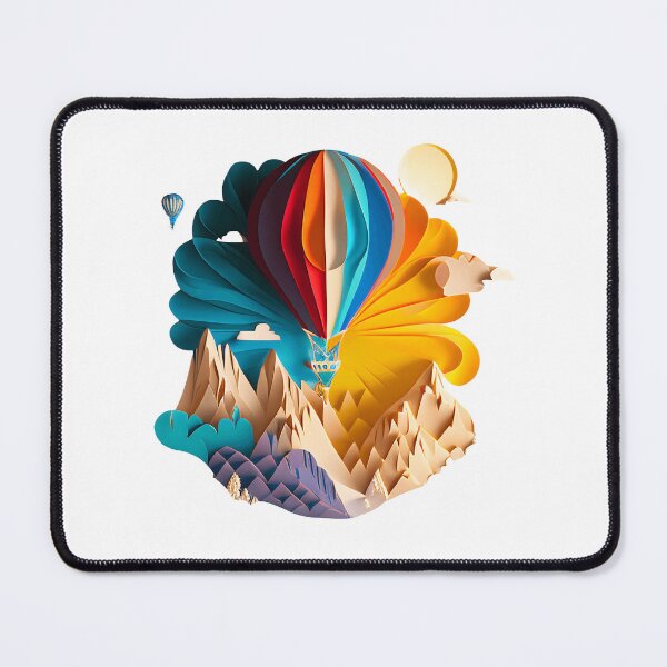 Item preview, Hot Air Balloon over Mountains - The Cut-Out Collection designed and sold by FiveIntentions.
