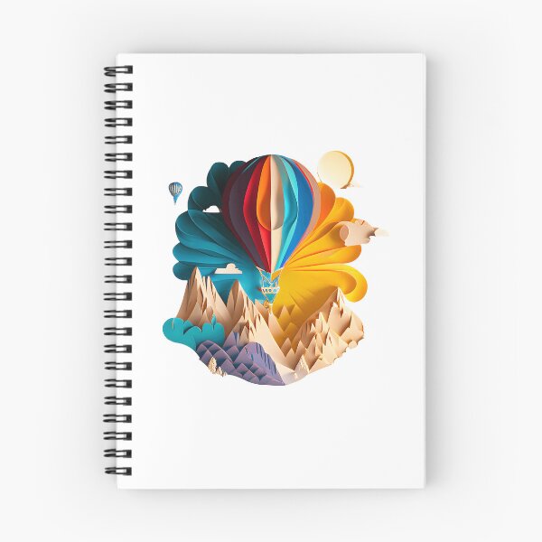 Item preview, Hot Air Balloon over Mountains - The Cut-Out Collection designed and sold by FiveIntentions.