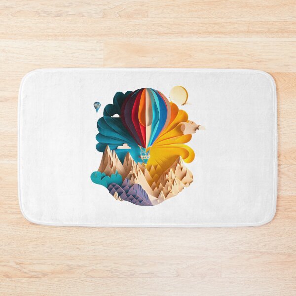 Item preview, Hot Air Balloon over Mountains - The Cut-Out Collection designed and sold by FiveIntentions.