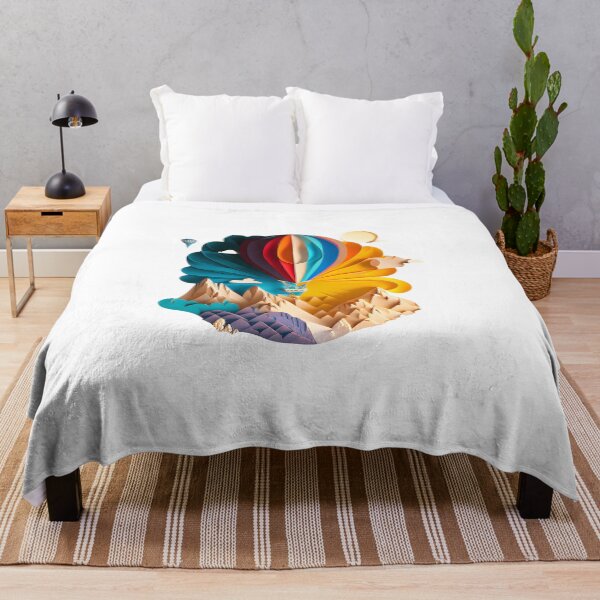 Item preview, Hot Air Balloon over Mountains - The Cut-Out Collection designed and sold by FiveIntentions.