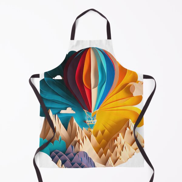 Item preview, Hot Air Balloon over Mountains - The Cut-Out Collection designed and sold by FiveIntentions.