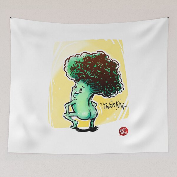 Item preview, broccoli twerking designed and sold by Fannycat1.