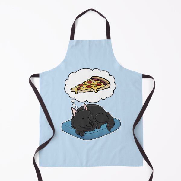 Item preview, Belgian Sheepdog dreaming about Supreme Pizza designed and sold by DoggieDelights.