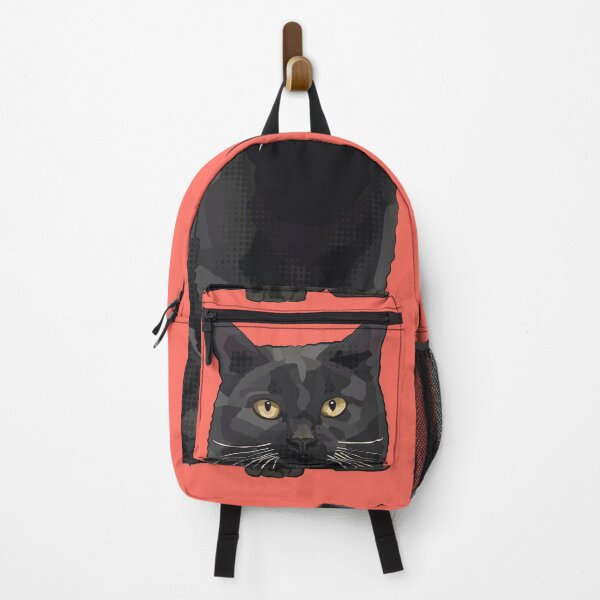 Item preview, Black Cat by BeeFoxTree, Coral Pink designed and sold by BeeFoxTree.