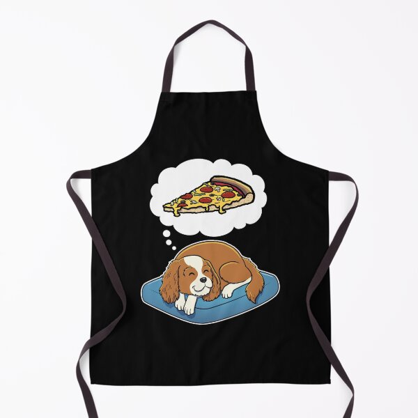 Item preview, Cavalier King Charles Spaniel dreaming about Supreme Pizza designed and sold by DoggieDelights.