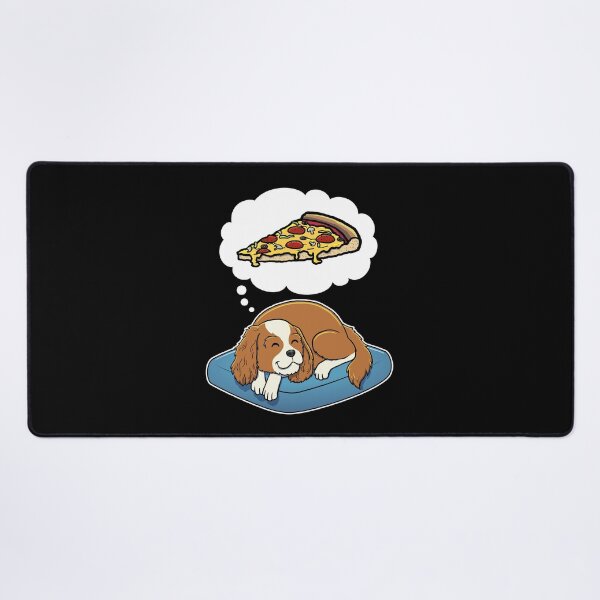 Item preview, Cavalier King Charles Spaniel dreaming about Supreme Pizza designed and sold by DoggieDelights.