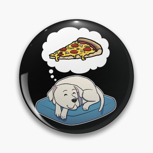 Item preview, Dogo Argentino dreaming about Supreme Pizza designed and sold by DoggieDelights.