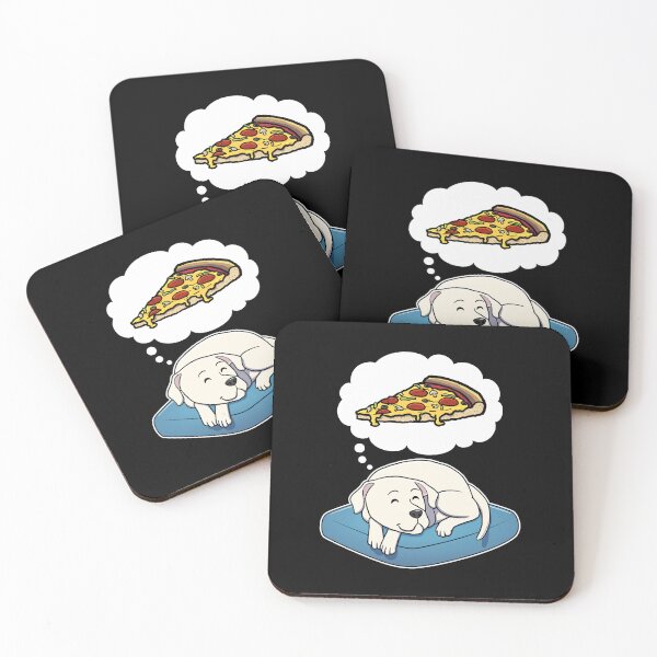 Item preview, Dogo Argentino dreaming about Supreme Pizza designed and sold by DoggieDelights.
