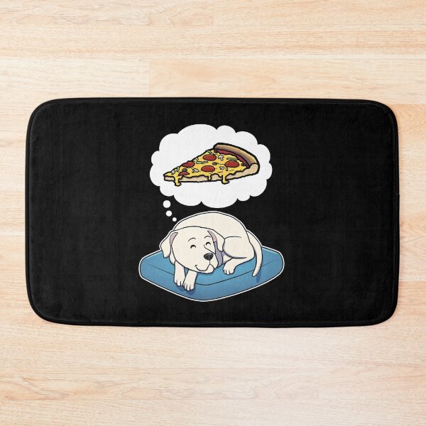 Item preview, Dogo Argentino dreaming about Supreme Pizza designed and sold by DoggieDelights.