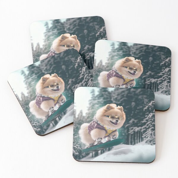 Item preview, Pomeranian snowboarding designed and sold by Arthoughts.