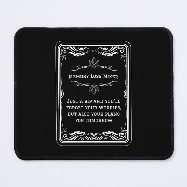 Item preview, Memory loss mixer vintage label potion funny description designed and sold by dannyjar.