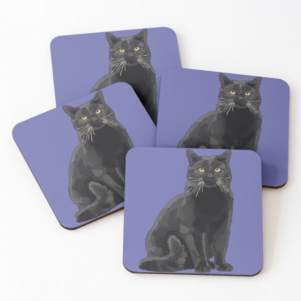 Item preview, Black Cat by BeeFoxTree, Periwinkle Very Peri designed and sold by BeeFoxTree.