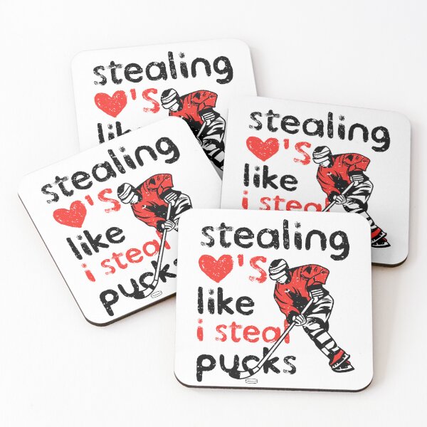 Item preview, Stealing Hearts Like I Steal Pucks Ice Hockey Valentines Day designed and sold by iliasjeff.