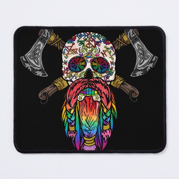 Item preview, Dark Viking Sugar Skull designed and sold by AuDHDesigns AUS .