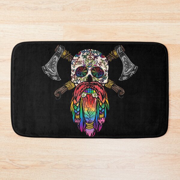 Item preview, Dark Viking Sugar Skull designed and sold by AuDHDesigns AUS .