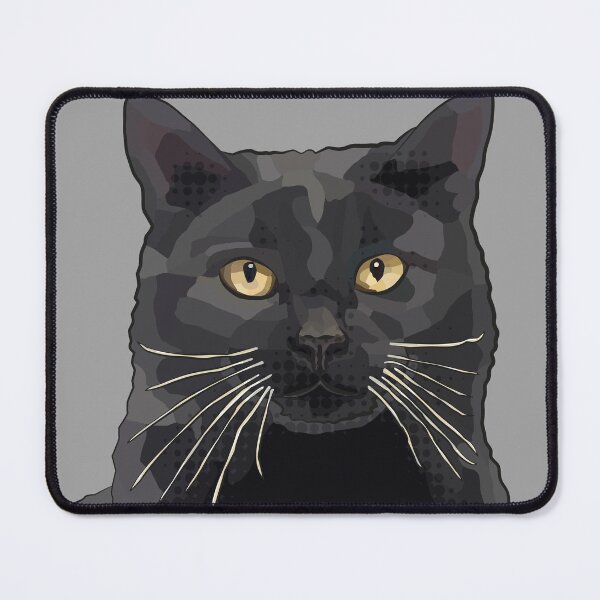 Item preview, Black Cat by BeeFoxTree, Grey Gray designed and sold by BeeFoxTree.