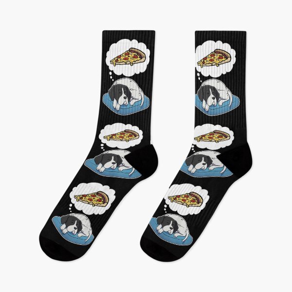 Item preview, English Pointer dreaming about Supreme Pizza designed and sold by DoggieDelights.